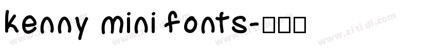kenny mini fonts字体转换